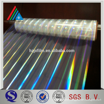 transparent holographic lamination plastic film